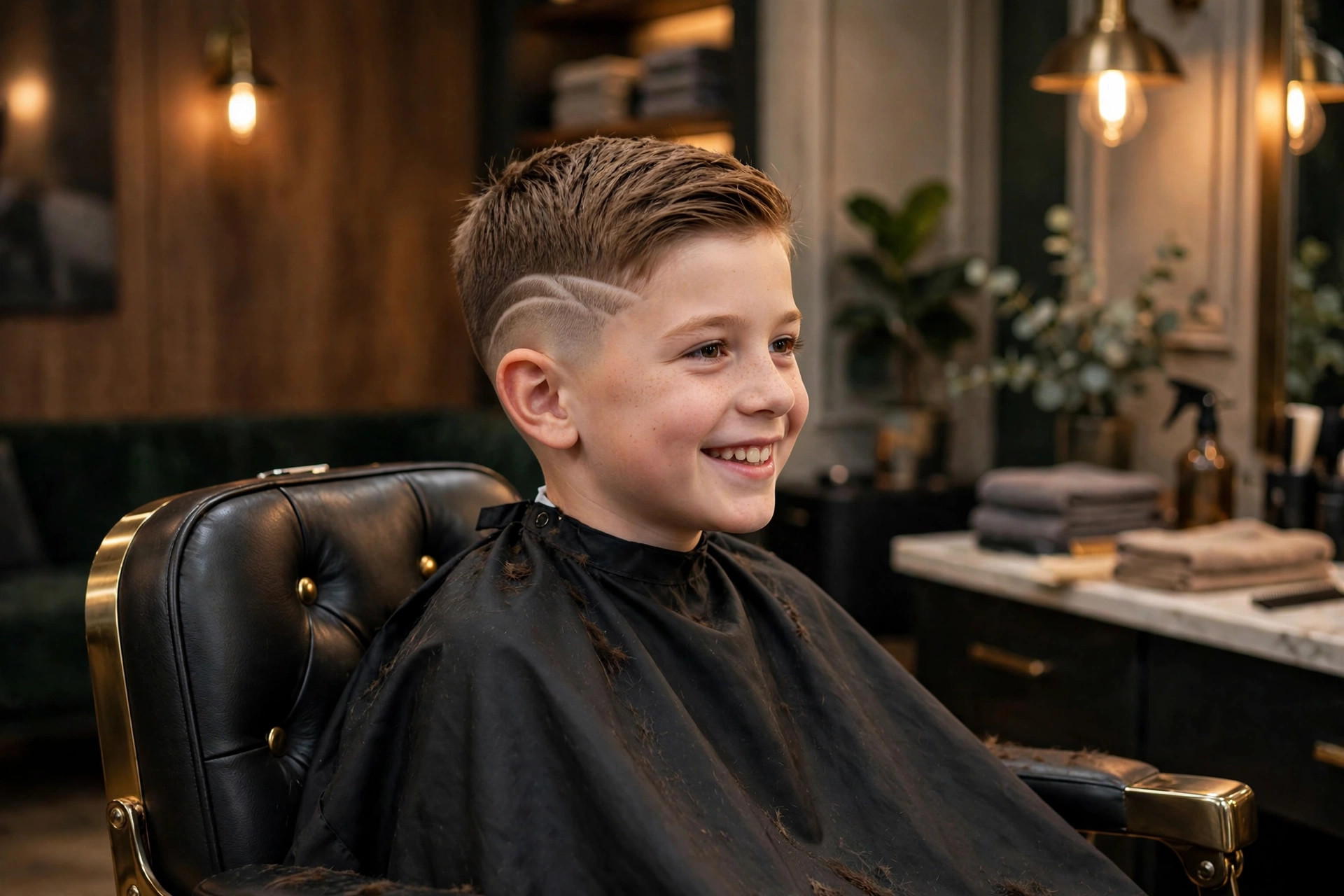 Kids haircut at Cuñao Barber Bushwick Brooklyn